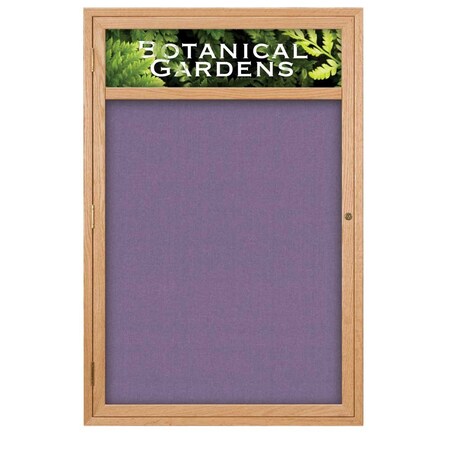 United Visual Products Sliding Glass Door Radius Letterboard, 96"x48", Bronze/Grey Vinyl UV9024ACS-BRONZE-GREYVL